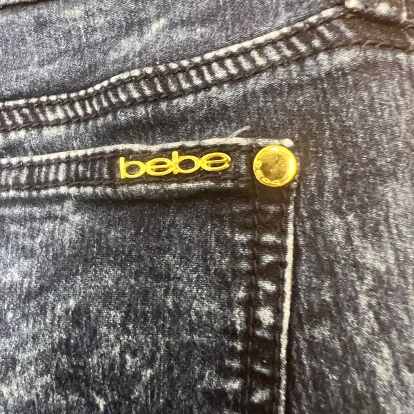 Bebe Jeans, Dark Acid Wash Stretch Skinny - Picture 4 of 5